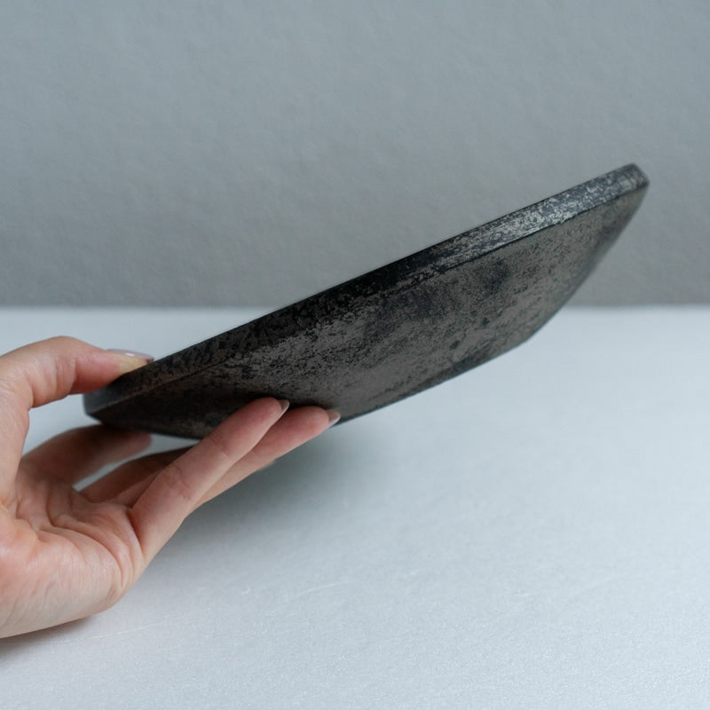 船木智仁 黒錫鉢 20cm