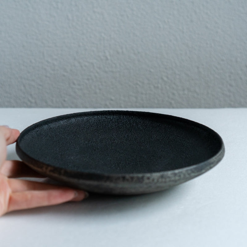 船木智仁 黒錫鉢 20cm