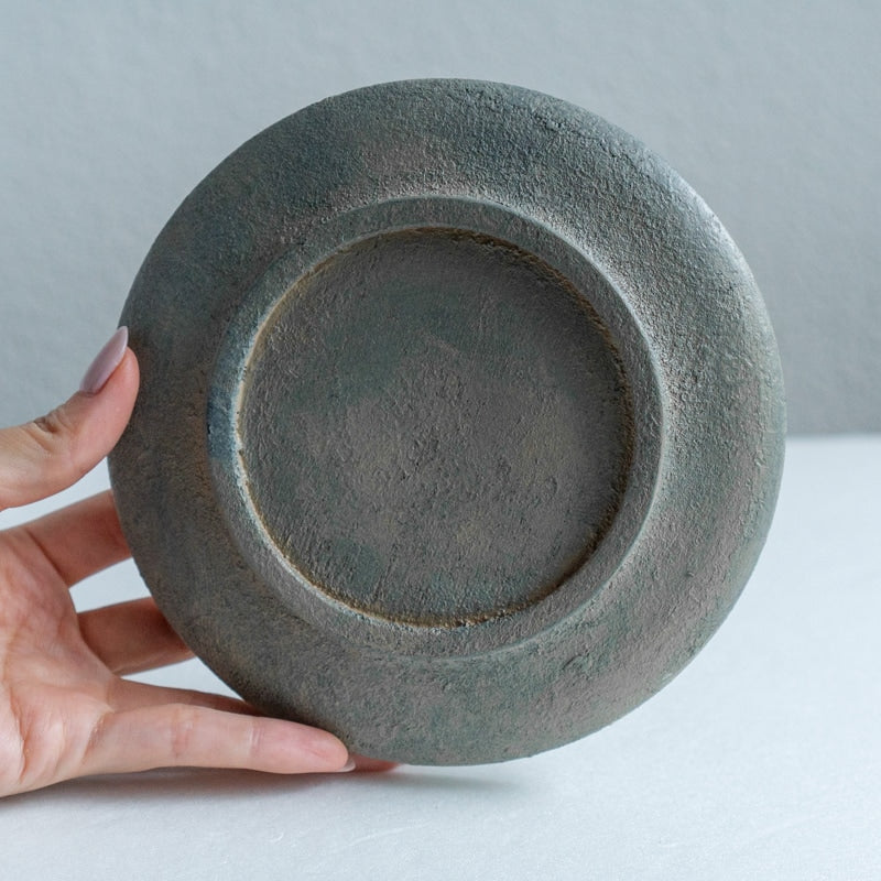 船木智仁 白漆 平台皿 15cm