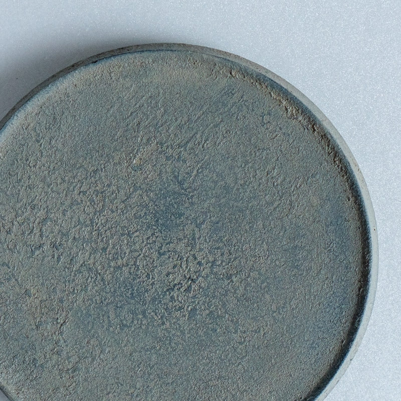 FUNAKI Tomohito flat rim plate 24cm rust lacquer B