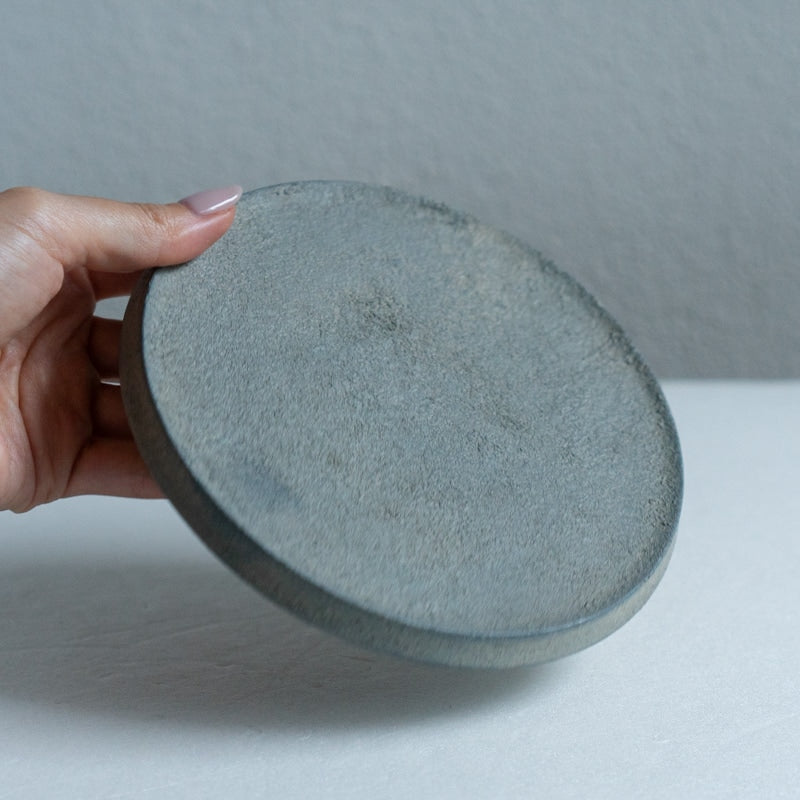 船木智仁 白漆 平台皿 15cm