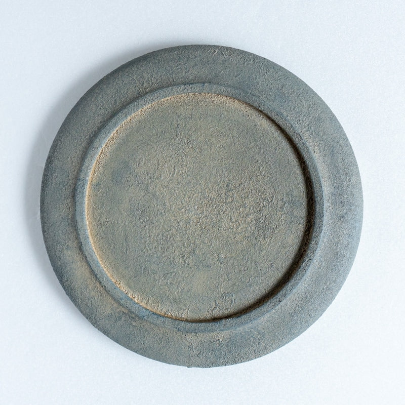 船木智仁 白漆 平台皿 20cm