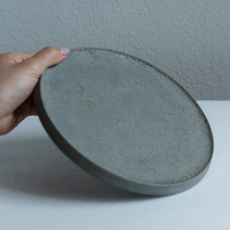 船木智仁 白漆 平台皿 20cm