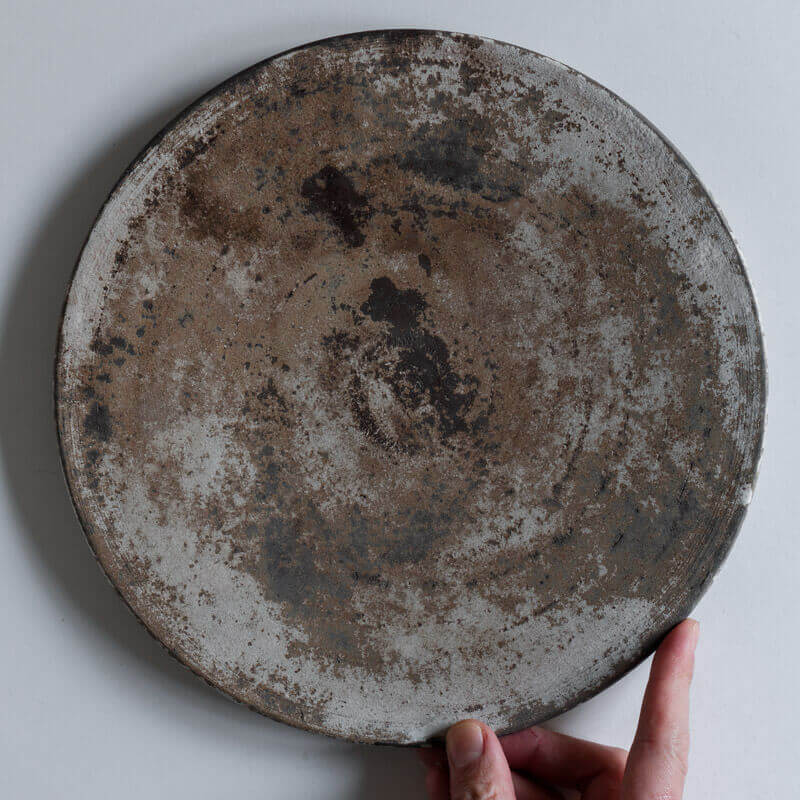 芳賀稔 剥白 プレート 25cm B