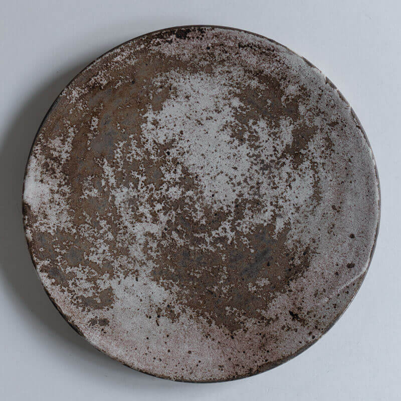 芳賀稔 剥白 プレート 25cm C