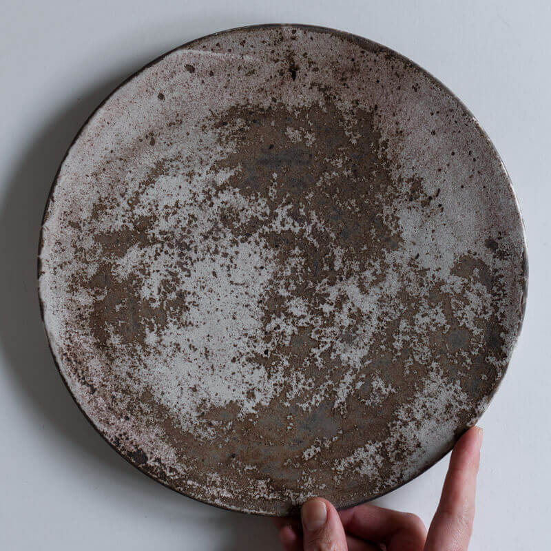 芳賀稔 剥白 プレート 25cm C