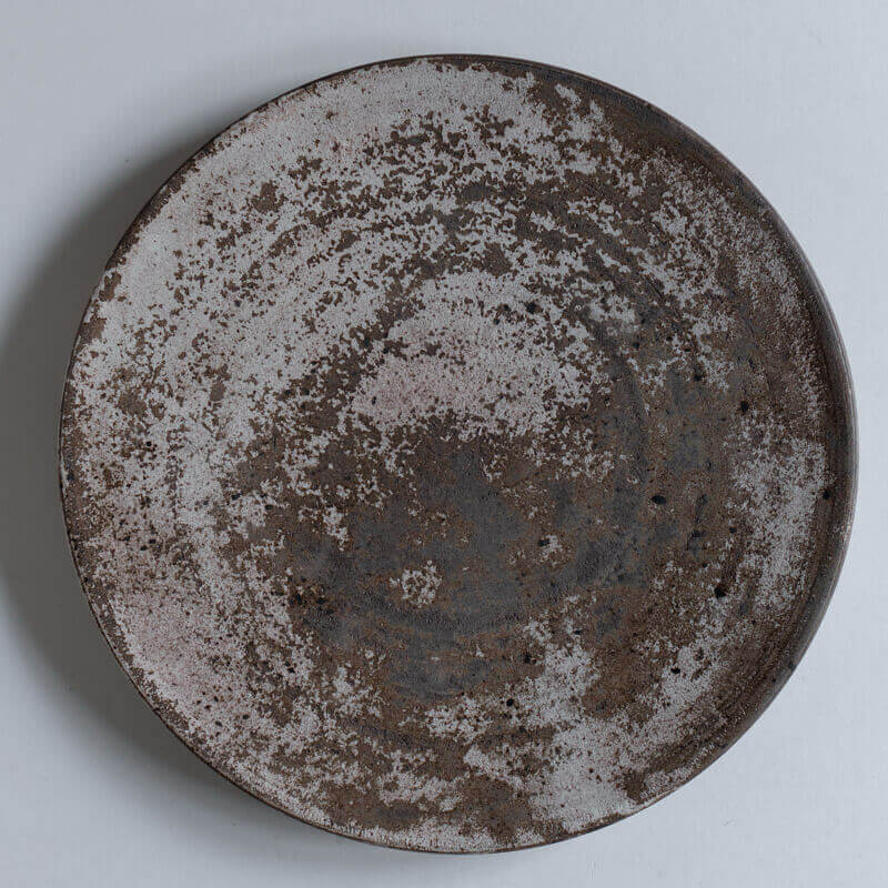 芳賀稔 剥白 プレート 25cm D