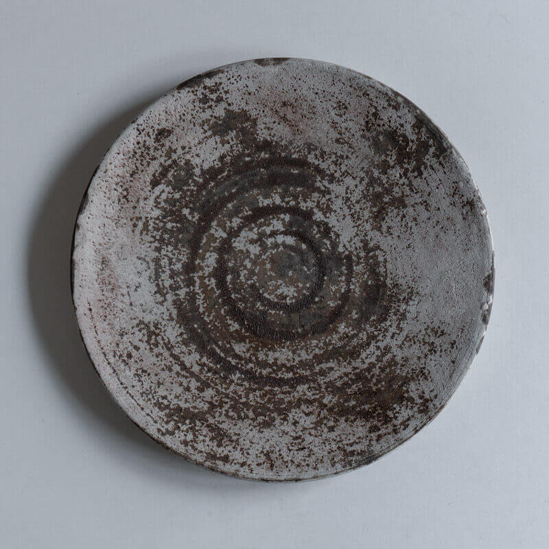 芳賀稔 剥白 プレート 22cm B