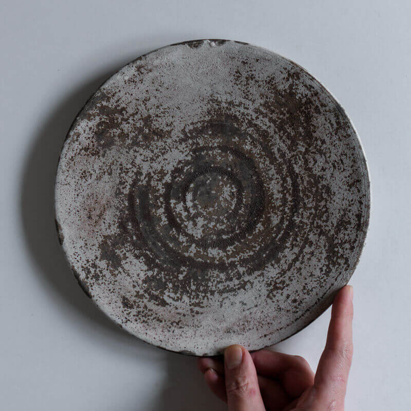 芳賀稔 剥白 プレート 22cm B