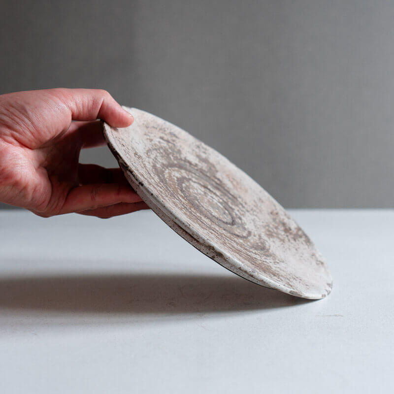 HAGA Minoru Hakuhaku Plate 22cm B