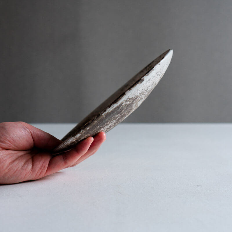 Haga Minoru Hakuhaku Shallow Bowl 21cm