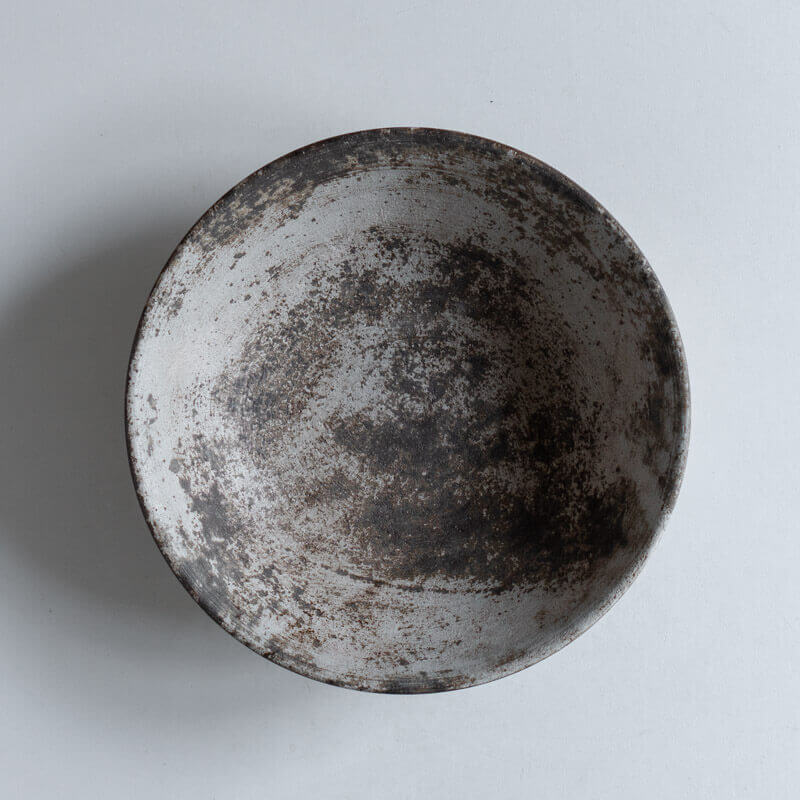 芳賀稔 剥白 鉢 19cm