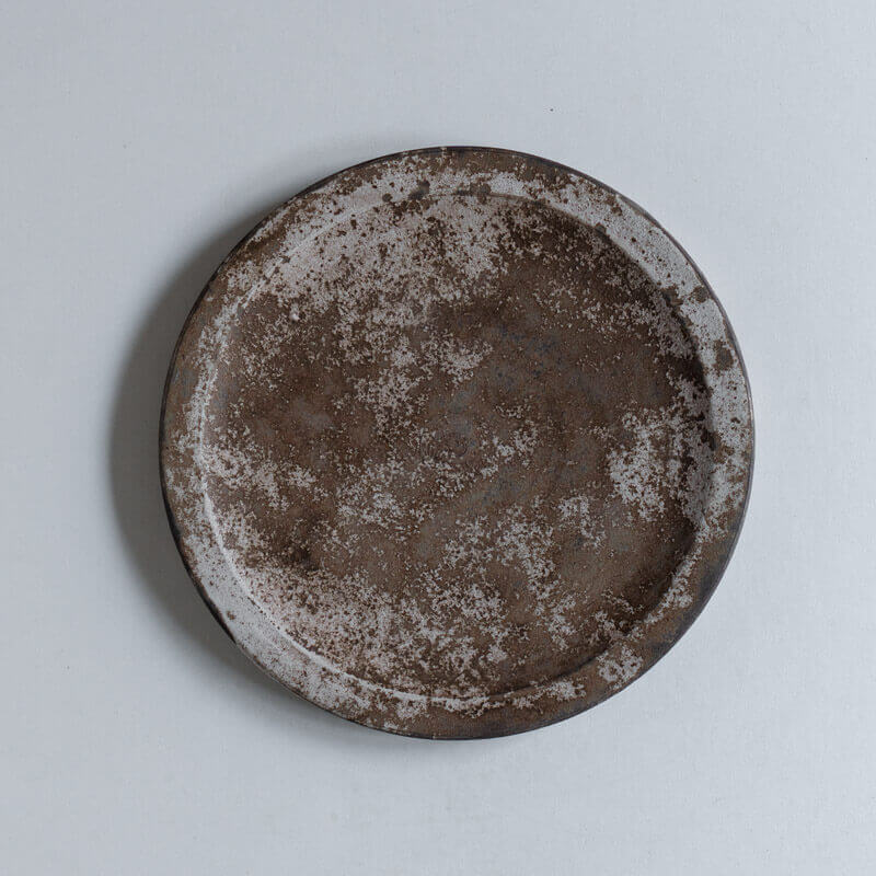 芳賀稔 剥白 プレート 19cm