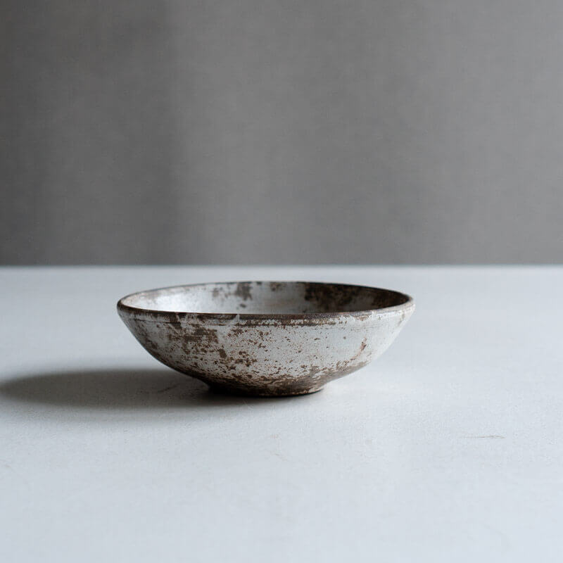 芳賀稔 剥白 鉢 14cm