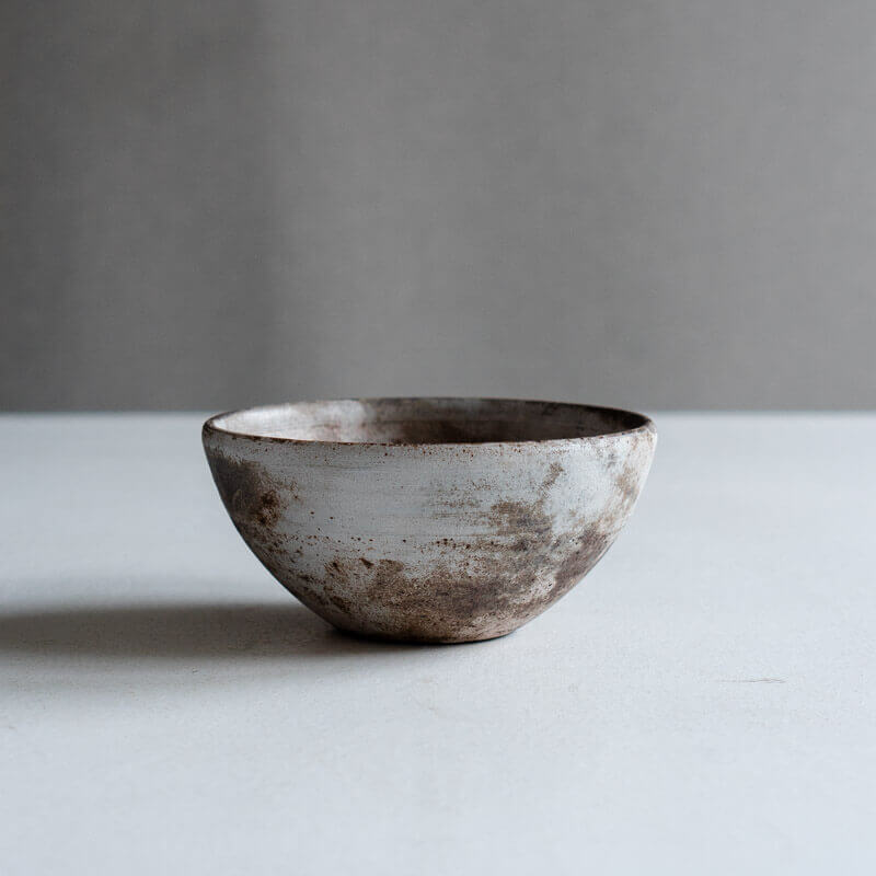 芳賀稔 剥白 ボウル 13cm