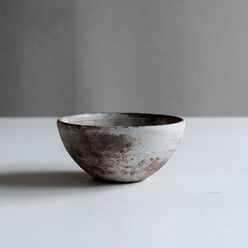 芳賀稔 剥白 ボウル 13cm