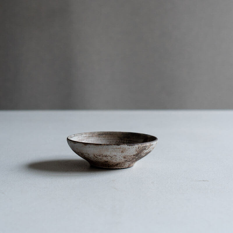 芳賀稔 剥白 鉢 10cm