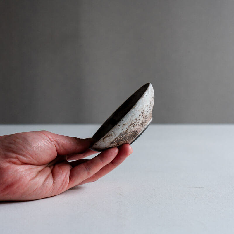 芳賀稔 剥白 鉢 10cm