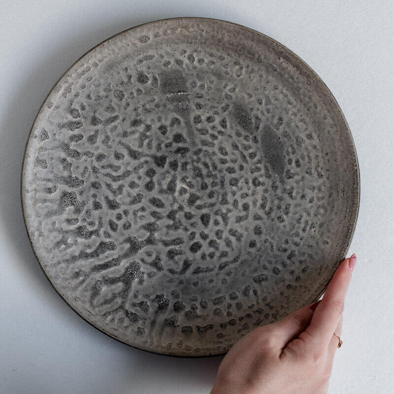 芳賀稔 黒銀プレート 25cm A