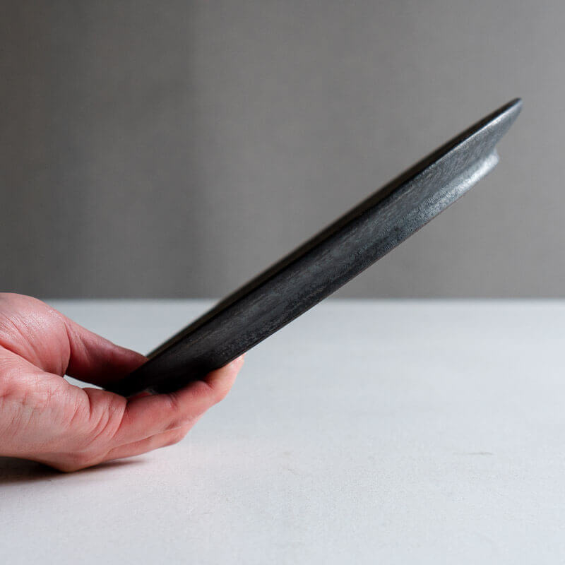 芳賀稔 黒銀プレート 25cm A