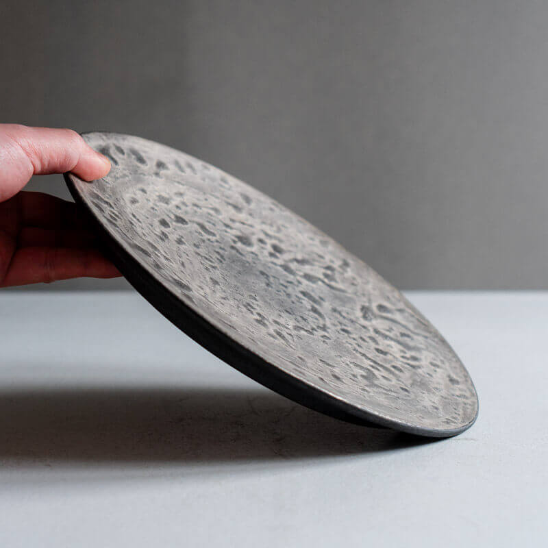 芳賀稔 黒銀プレート 25cm A