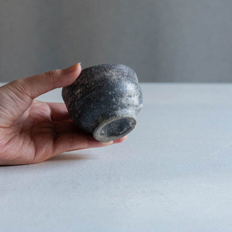 芳賀稔 埋め焼き 白 ぐいのみ B