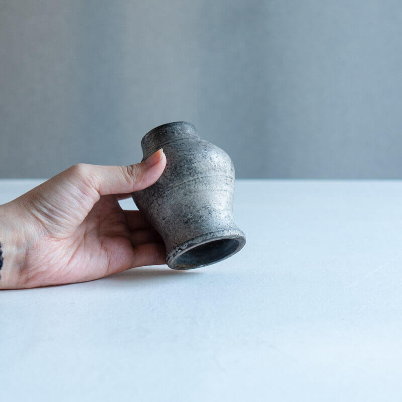 Haga Minoru: Buried Raku-ware Small Jar A