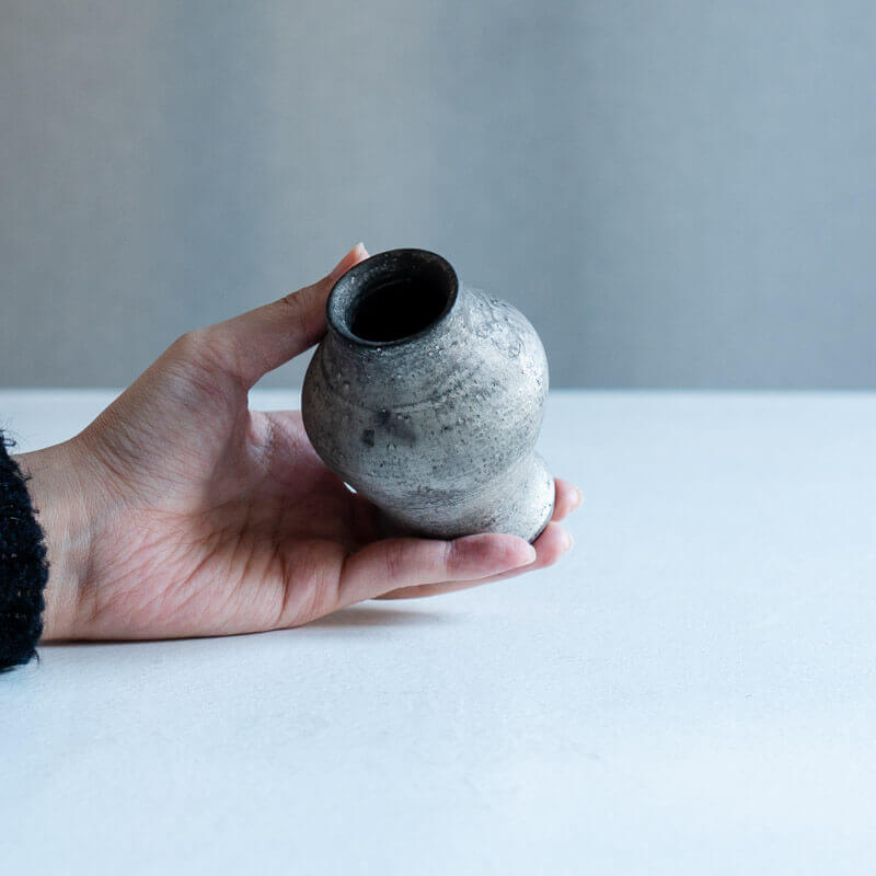 Haga Minoru: Buried Raku-ware Small Jar A