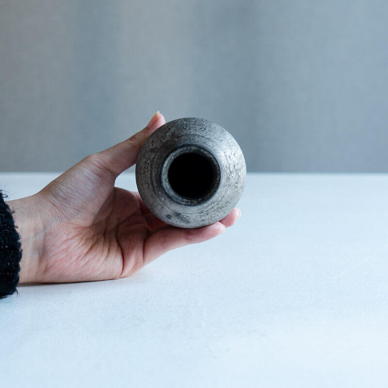 Haga Minoru: Buried Raku-ware Small Jar A