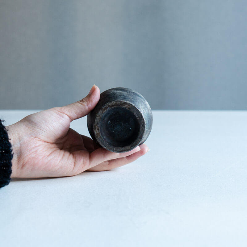 Haga Minoru: Buried Firing, Silver, Small Jar C