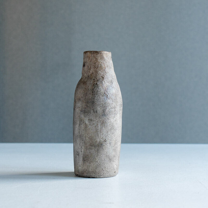 Haga Minoru: Buried Pottery, Silver, Flower Vase D