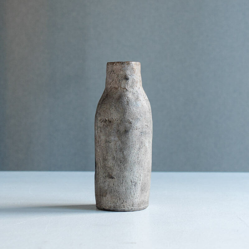 Haga Minoru: Buried Pottery, Silver, Flower Vase D