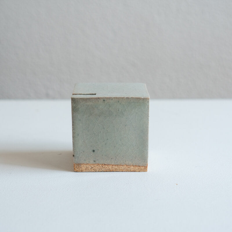 Tomoko Iwata Ash Glaze Kusano Utuwa Cube B