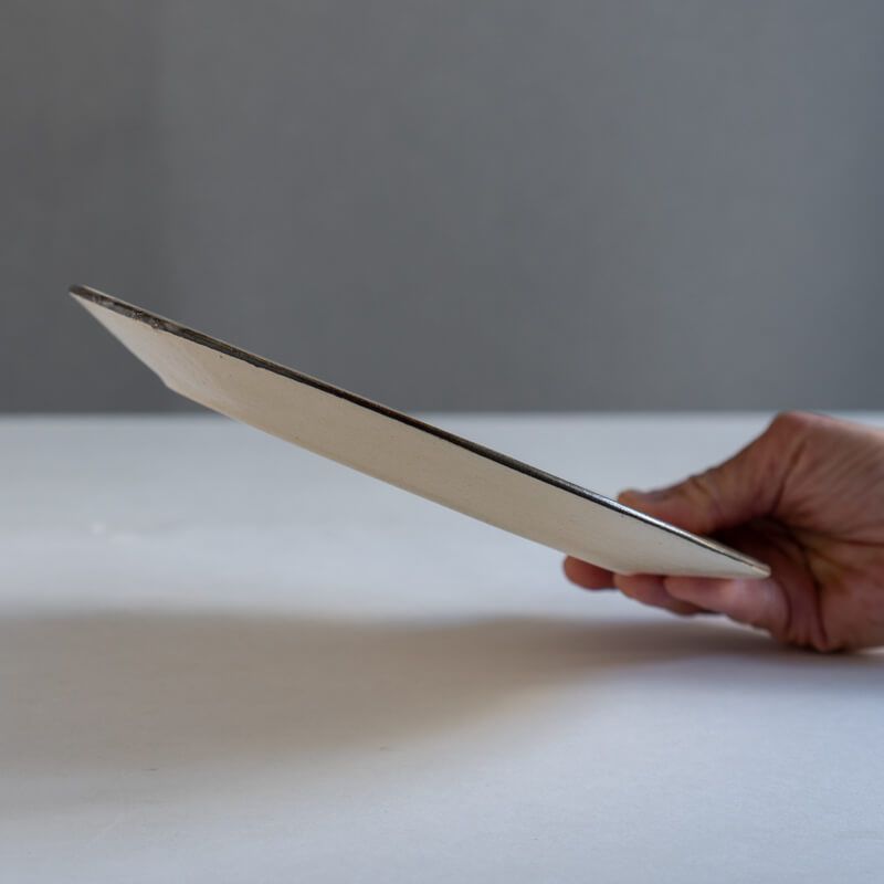 Keicondo リム皿 7寸 白