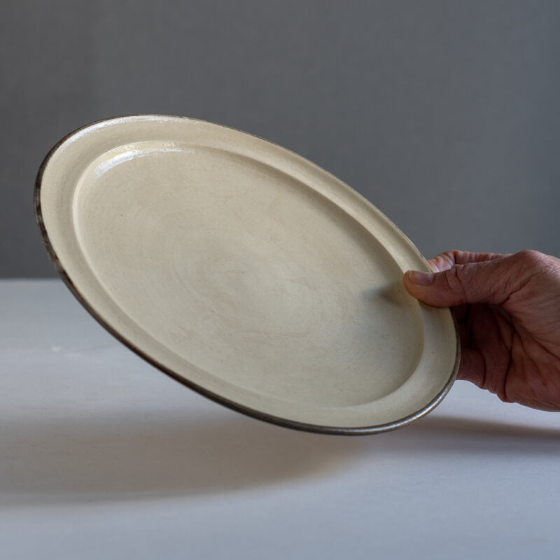 Keicondo リム皿 7寸 白