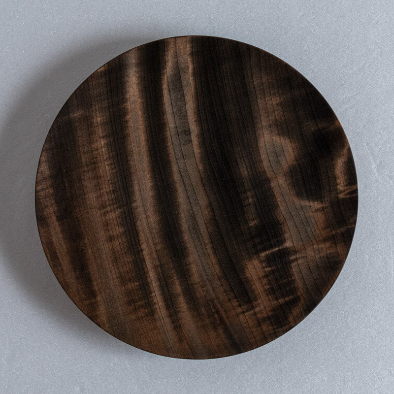 Kitagawa Chiharu sen-studio Round Plate 20cm Iron Mordant