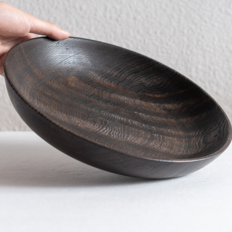 Kitaoka Chiyū, sen-studio, bowl, iron mordant A