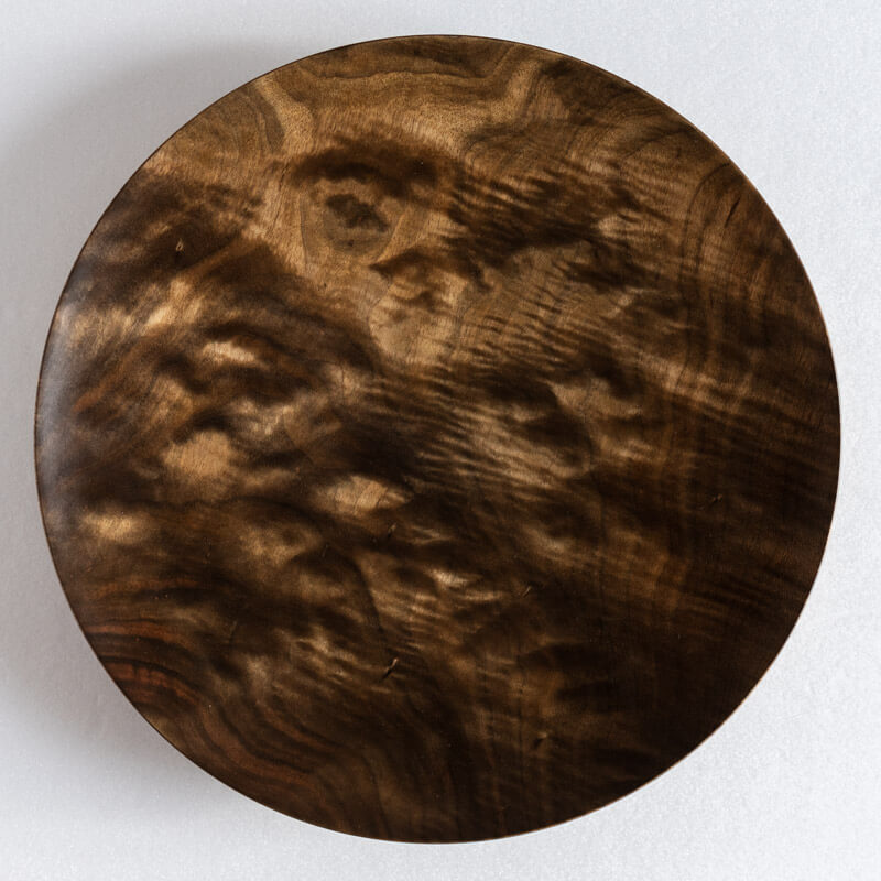 Chiyū Kitagawa sen-studio Round Plate 27.5cm Iron Mordant A