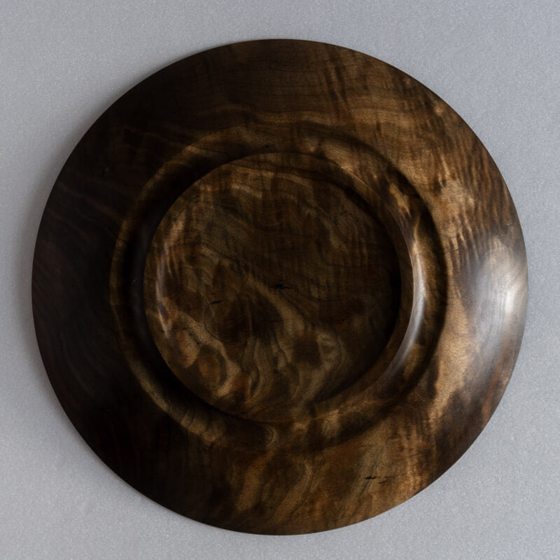 Chiyū Kitagawa sen-studio Round Plate 27.5cm Iron Mordant A