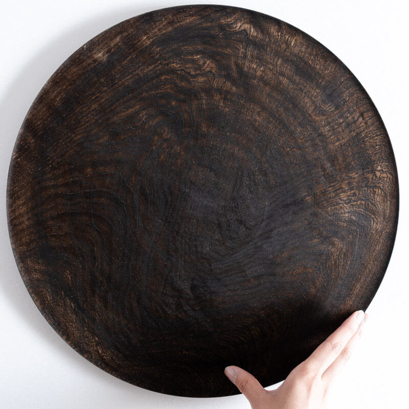喜多川千優 sen-studio 盆 35.5cm セン 鉄媒染