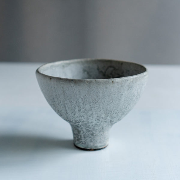 菊地亨 碗 白墨 A