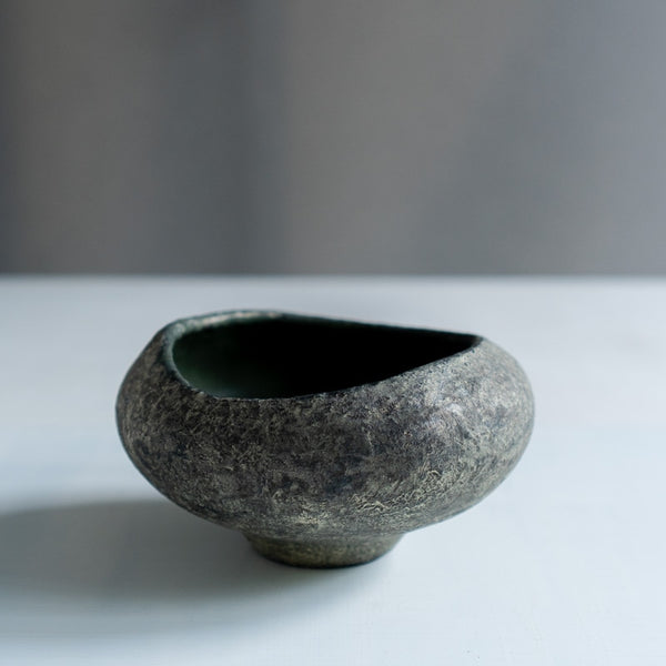 菊地亨 鉢 墨黒 A
