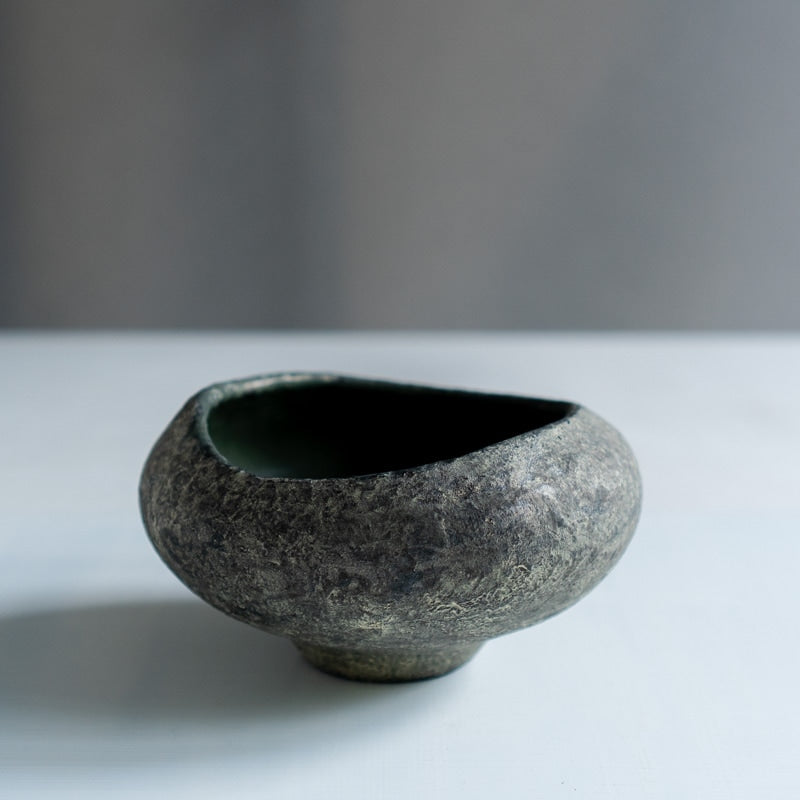 菊地亨 鉢 墨黒 A