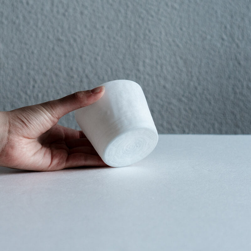Takashi Komiya White Ceramic Guinomi (Sake Cup)