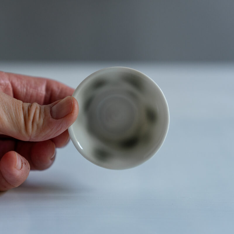 村井大介 茶杯 B 磁化粧銅彩