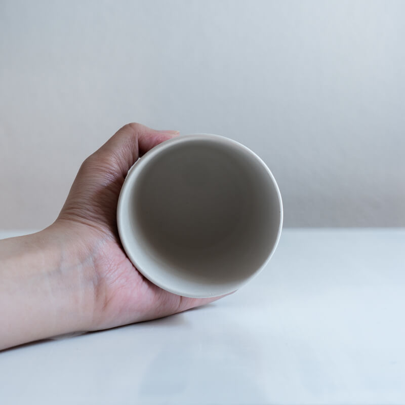 南江里子 高脚杯 方形 白色