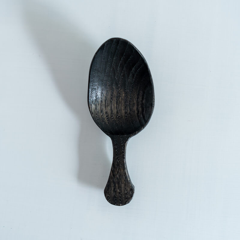 眞島拓 サーバースプーン 黒漆 A