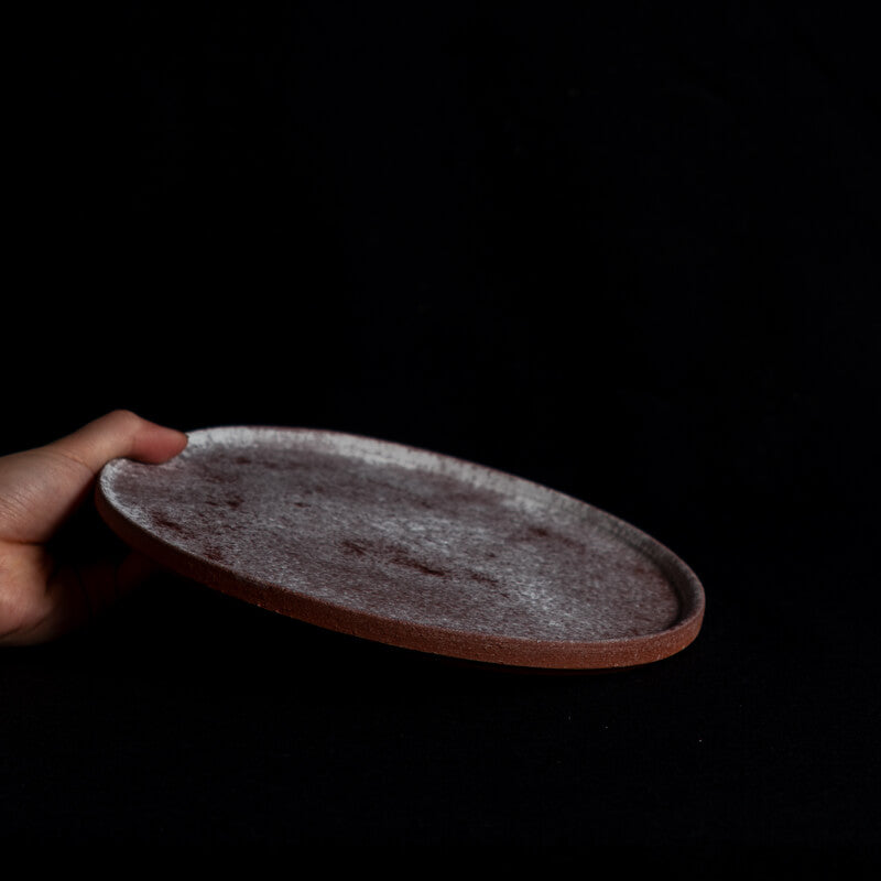Etsushi Noguchi 6.5" Flat Plate, Red
