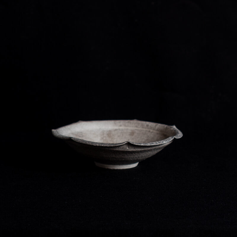 Etsushi Noguchi 4.5-inch Rinka Small Plate, White Rust
