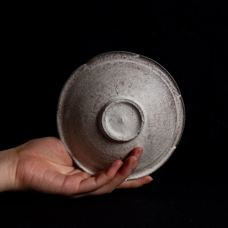 Etsushi Noguchi 4.5-inch Rinka Small Plate, White Rust